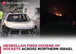 Hezbollah fires dozens of rockets in northern Israel; buildings damaged, cars burnt to ashes