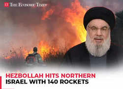 Hezbollah fires 140 rockets into northern Israel a day after Hassan Nasrallah vowed retaliation