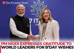 PM Modi expresses gratitude to PM Meloni for birthday wishes