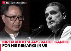 'Rahul Gandhi has shown his immaturity once again...,' Kiren Rijiju slams LS LoP for his remarks in US