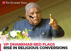 VP Dhankhar red flags rise in religious conversions; calls it 'antithetical' to national values