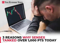 D-St investors lose over Rs 3 lakh crore and Sensex sinks 1,000 pts