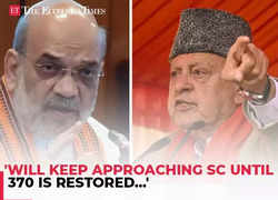 Farooq Abdullah reaffirms fight for Article 370 'Will keep approaching SC until 370 is restored…'