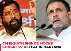 CM Eknath Shinde mocks Congress' defeat in Haryana 'Jalebiya baant rahi thi...'