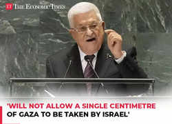 'Will not allow a single centimetre of Gaza to be taken by Israel': Palestinian President at UN