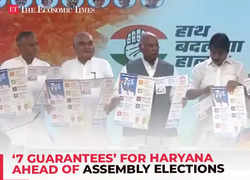 Haryana election 2024: Congress promises legal MSP, Rs 6,000 pension in '7 guarantees'