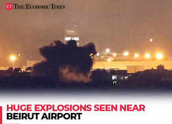 Israel-Lebanon conflict: Huge explosions seen near Beirut airport minutes after aircraft landing