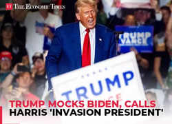 New York: Trump mocks Biden, calls Harris 'invasion president' for ongoing border issue