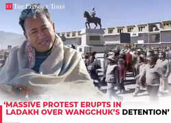 Massive protest erupts in Ladakh over Sonam Wangchuk’s detention by Delhi police