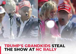 'Vote for grandpa…': Trump's grandkids steal the show at North Carolina rally