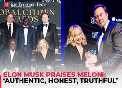 Musk calls Meloni 'authentic, honest' at Global Citizen Awards; Italian PM thanks 'precious genius'