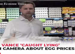 'A dozen eggs will cost you around $4...': JD Vance 'caught lying' on camera while targeting Harris