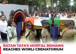 Ratan Tata's mortal remains arrive at Worli Crematorium for last rites