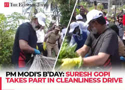 Modi's Birthday: Union Minister Suresh Gopi participates in cleanliness drive, wishes Prime Minister