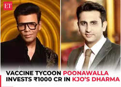 Adar Poonawalla partners with Karan Johar, acquires 50% stake in Dharma for ?1000 Cr