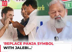 'Replace panja symbol with Jalebi...': BJP's Anil Vij takes jibe at Congress over Haryana poll