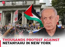 Netanyahu UN speech: Thousands protest against Israeli PM in New York ahead of his UNGA address