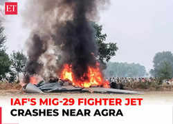 MiG-29 fighter jet crashes near Agra after mid-air system glitch; pilot ejects to safety