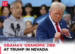 Barack Obama mocks Trump at Nevada rally: 'You would be worried if your grandpa acted like this'