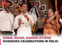 Rahul Gandhi, Sonia Gandhi attend Dussehra celebrations in Delhi, perform 'Ravan Dahan'