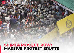 Shimla mosque row: Massive protest erupts; Himachal police resort to lathi-charge to disperse people