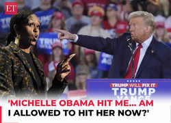 'Michelle Obama hit me... Am I allowed to hit her now?': Trump takes jibe at former first lady