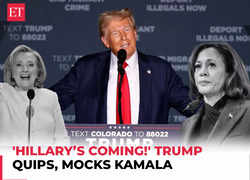 'Hillary’s coming!': Trump quips 'Democrats putting 3rd candidate as Harris crashing in polls'