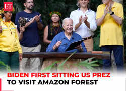 Joe Biden becomes the first sitting US President to visit Amazon rainforest in Brazil