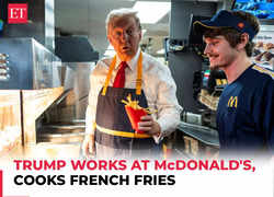 Trump works at McDonald's, makes french fries: 'I've now worked for 15 minutes more than Kamala'