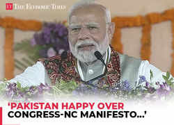 'Pakistan seems to be happy...': PM Modi slams Congress-NC manifesto over Article 370 restoration