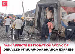 Tamil Nadu train accident: Rain affects restoration work of derailed Mysuru-Darbhanga Express