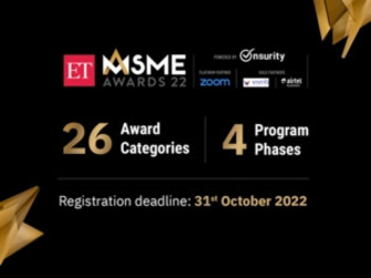 ET MSME Awards 2022: Apply for any of the 26 MSME award categories to be recognised among top Indian MSMEs