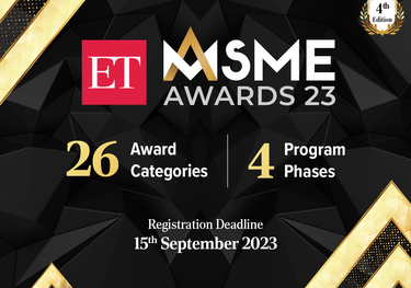 ET MSME Awards 2023: Apply for any of the 26 MSME award categories to be recognised as a top Indian MSME