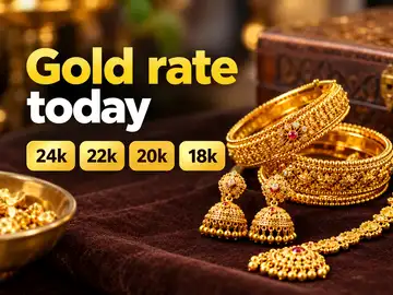 Gold rate today: 24k vs 22k vs 20k prices