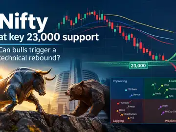 Nifty at key 23,000 support: Can bulls trigger a technical rebound?