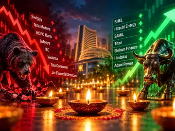 Diwali blues: 83 largecap stocks plunge up to 60% since Samvat 2082. Can bluechips light up D-Street in the new year?
