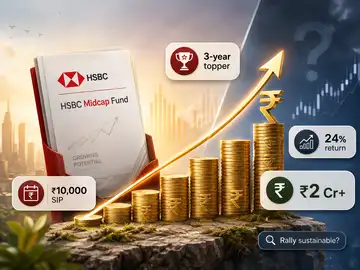 MF Tracker: HSBC Midcap Fund turns Rs 10,000 SIP to over Rs 2 crore, emerges 3-year topper with 24% return