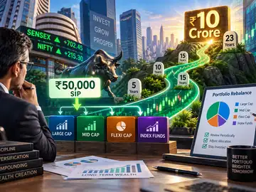 Can a Rs 50,000 monthly SIP build a Rs 10 crore corpus in 23 years? Expert suggests portfolio changes