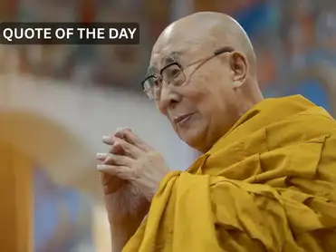 Quote of the day on life's purpose from Dalai Lama: 'I often ask myself. I conclude that it is to be...'