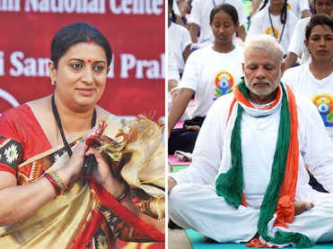 Smriti Irani leads Yoga Day celebrations in Delhi, says inspiration came from PM Modi