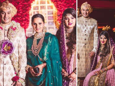 Azharuddin's son Asad weds Sania Mirza's sister in a traditional ceremony; couple share 'Mr & Mrs' pictures