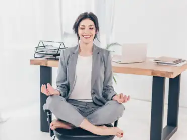 Tried chair yoga yet? It can help you beat work stress, lack of focus & post-lunch slump