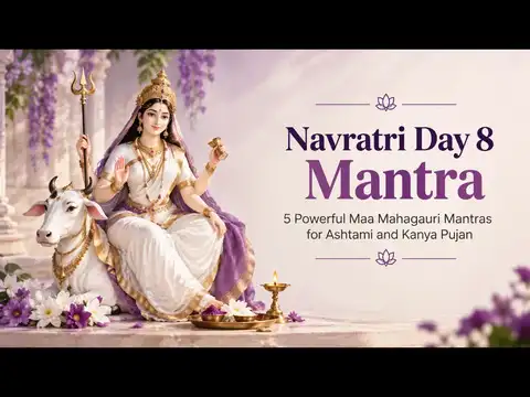 Navratri Day 8 Mantra 2026: 5 Powerful Maa Mahagauri Mantras for Ashtami and Kanya Pujan