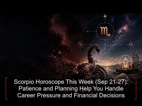 Scorpio Horoscope This Week (Sep 21-27): Patience and Planning Help You Handle Career Pressure and Financial Decisions