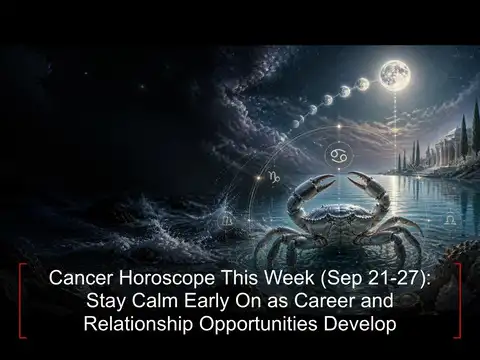 Cancer Horoscope This Week (Sep 21-27): Stay Calm Early On as Career and Relationship Opportunities Develop