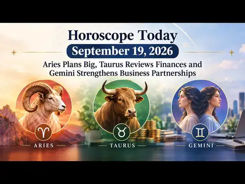 Horoscope Today, September 19, 2026: Big Plans for Aries, Financial Caution for Taurus and Important Deals for Gemini