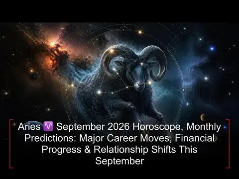 Aries ♈ September 2026 Horoscope, Monthly Predictions: Major Career Moves, Financial Progress & Relationship Shifts This September