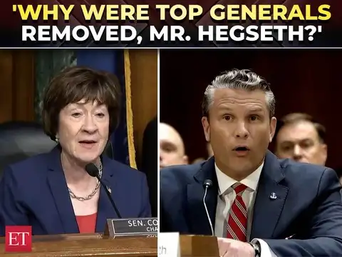 'I'm deeply troubled': Sen. Susan Collins questions Hegseth over purge of senior military officers