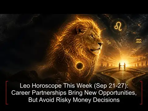 Leo Horoscope This Week (Sep 21-27): Career Partnerships Bring New Opportunities, But Avoid Risky Money Decisions