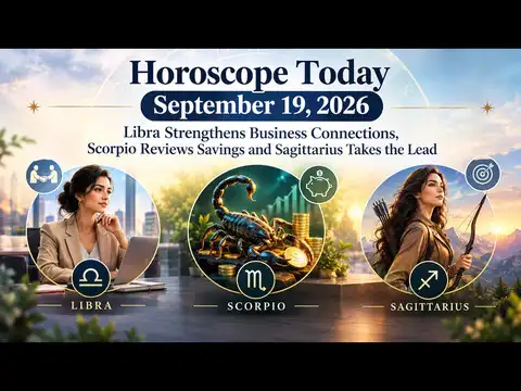 Horoscope Today, September 19, 2026: Libra Makes Smart Deals, Scorpio Secures Wealth and Sagittarius Steps Into the Spotlight